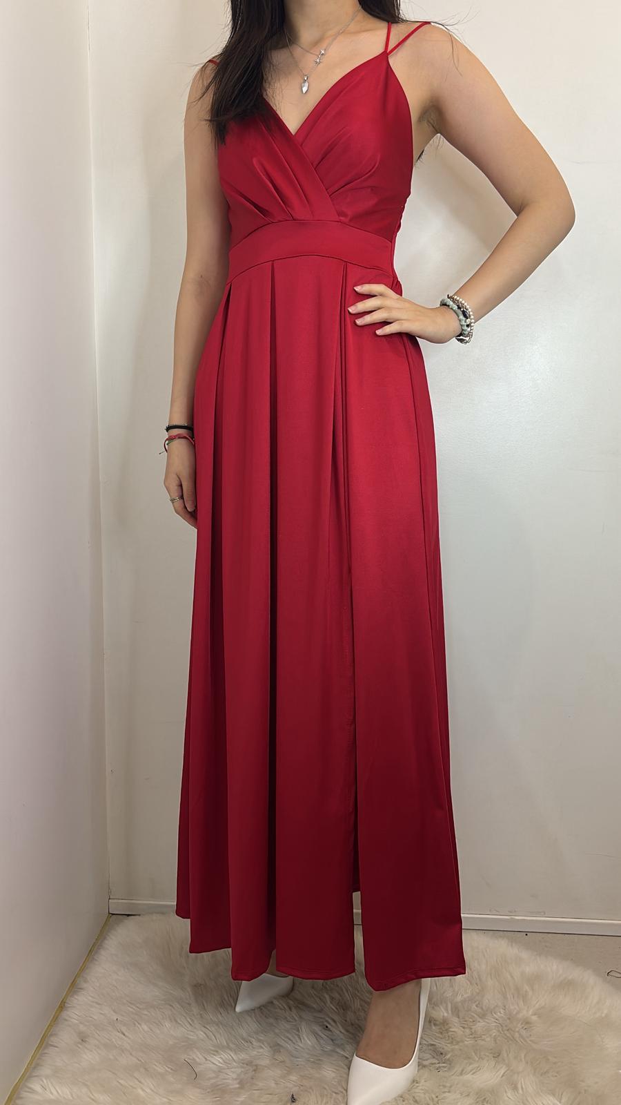 Robe longue décolleté cache-cœur & fluide