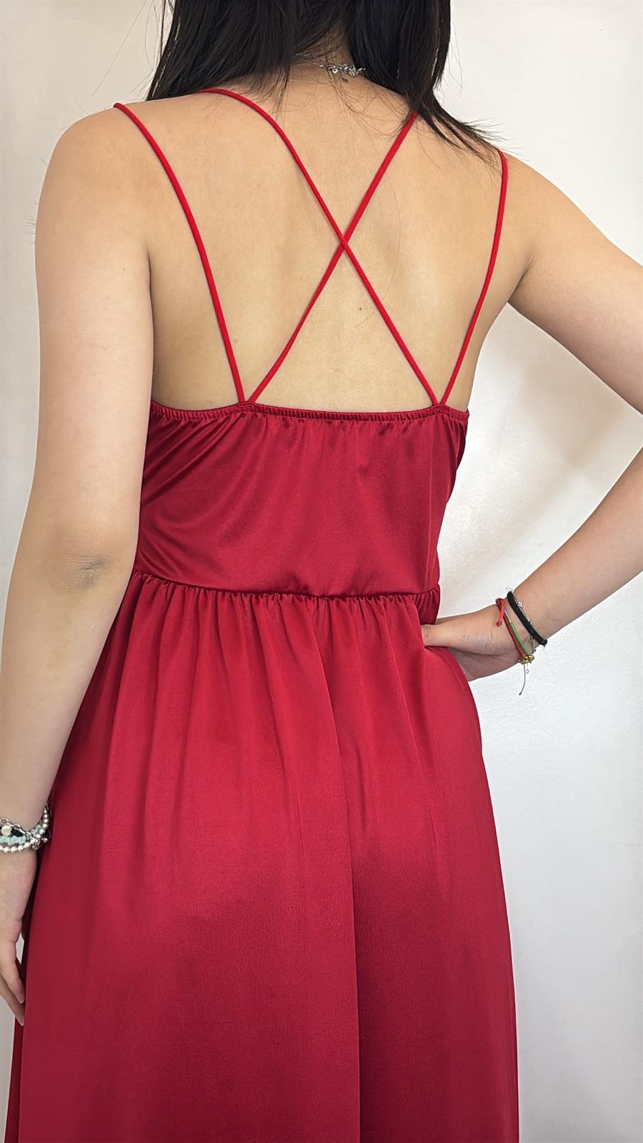 Robe longue décolleté cache-cœur & fluide