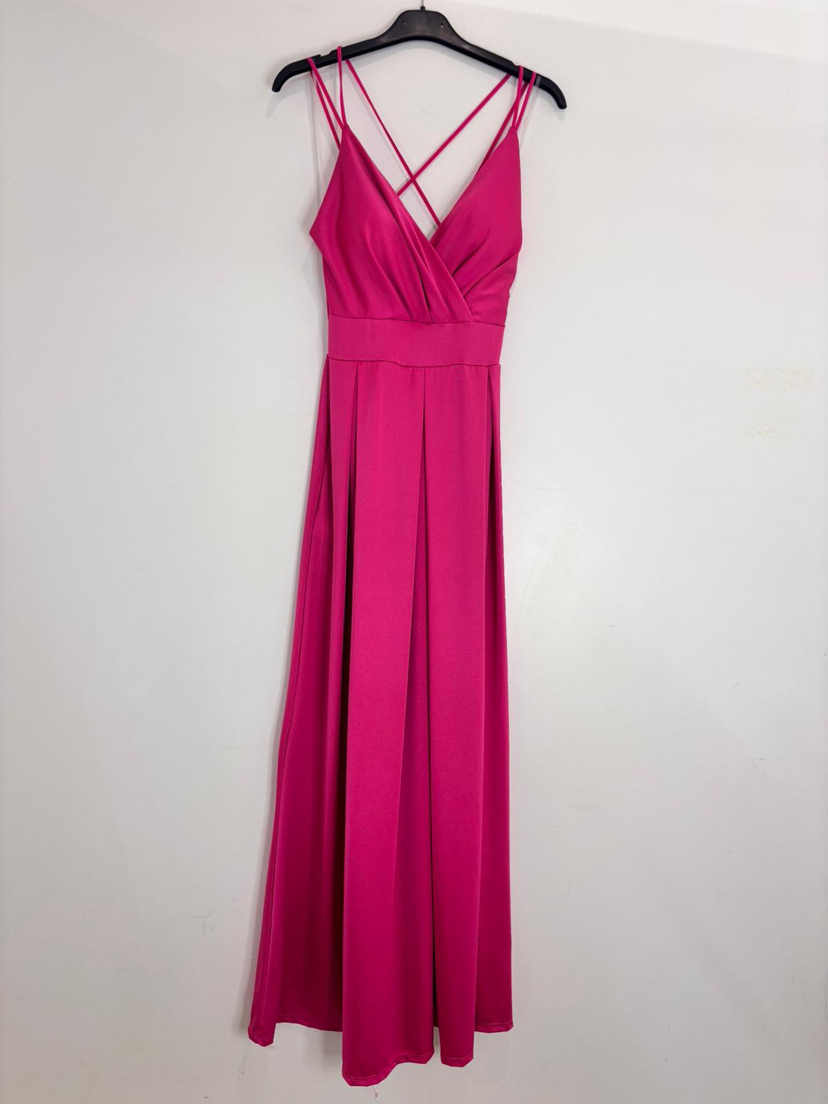 Robe longue décolleté cache-cœur & fluide