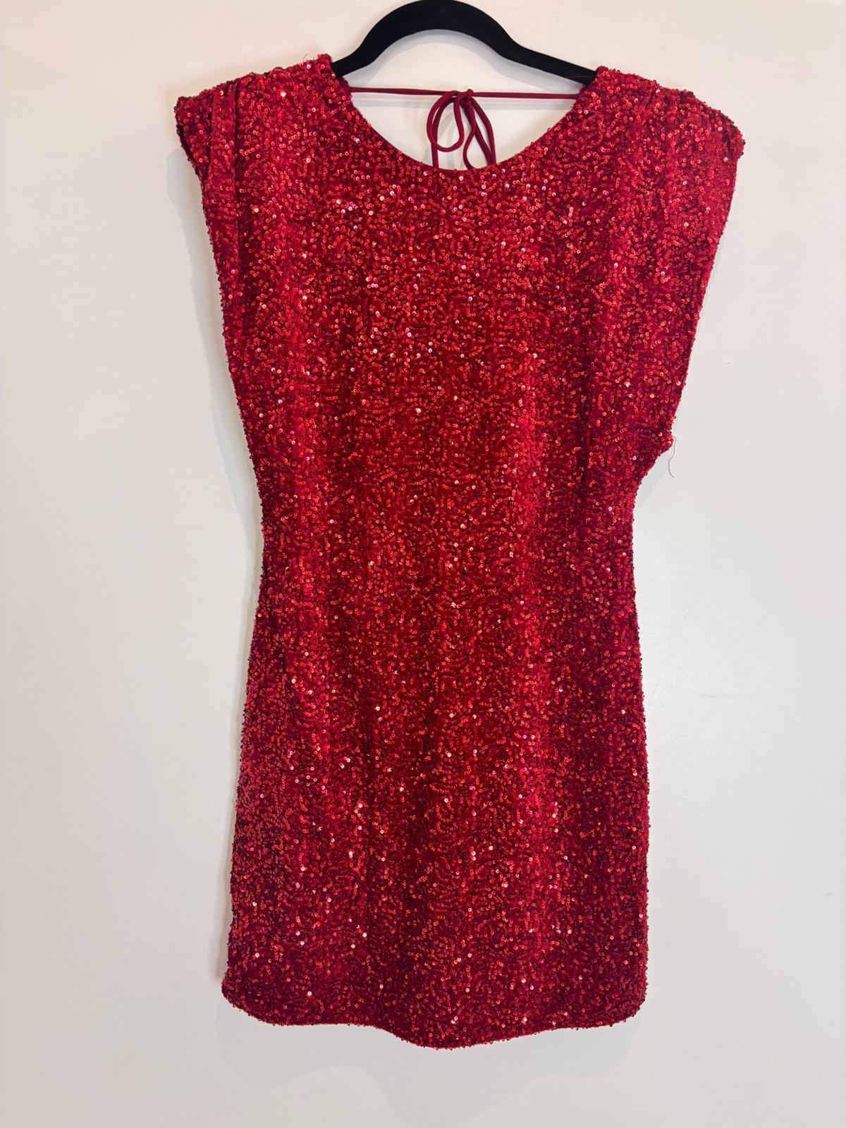 Robe à sequins dos nu