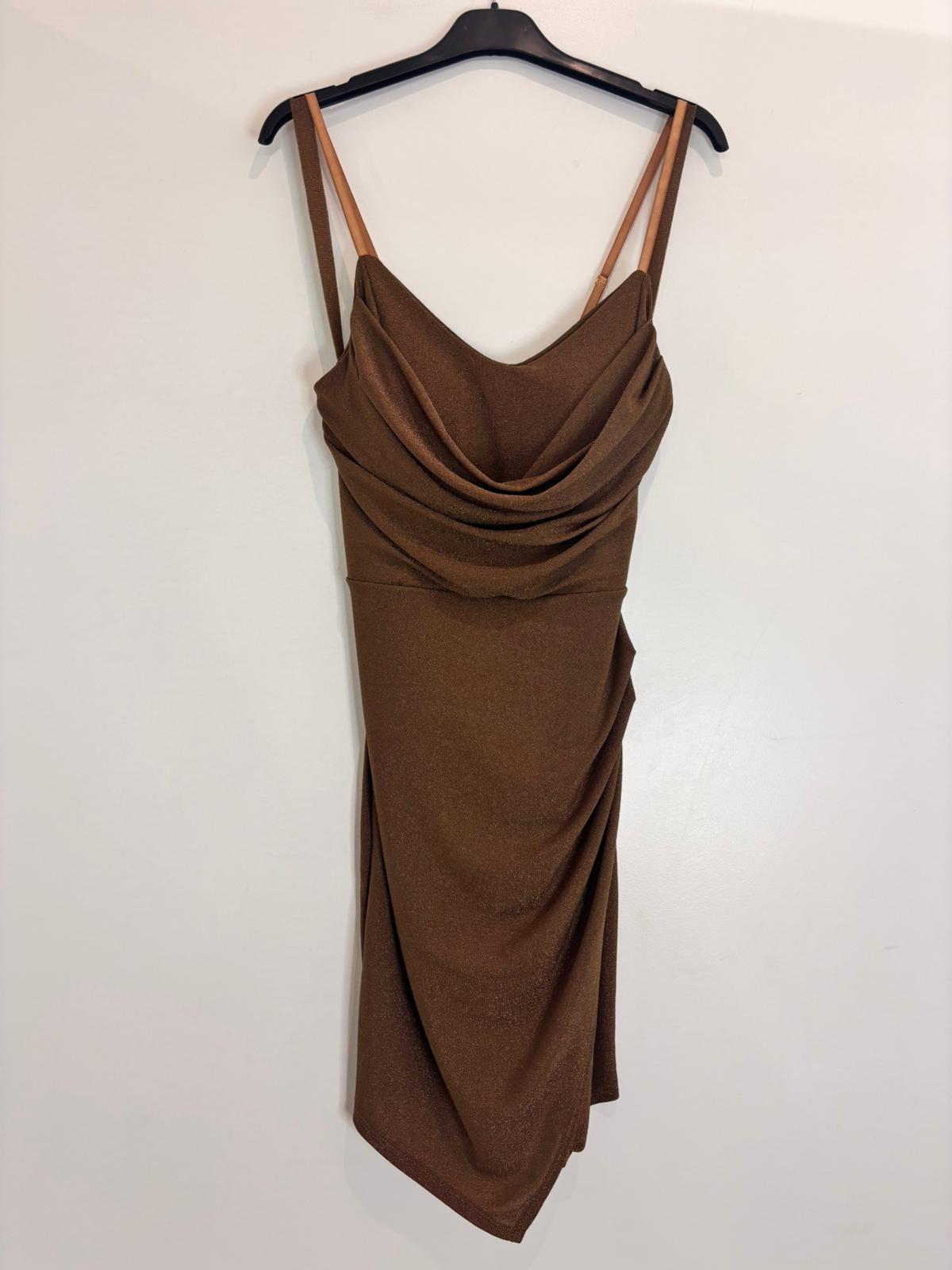 Robe pailletée drapé