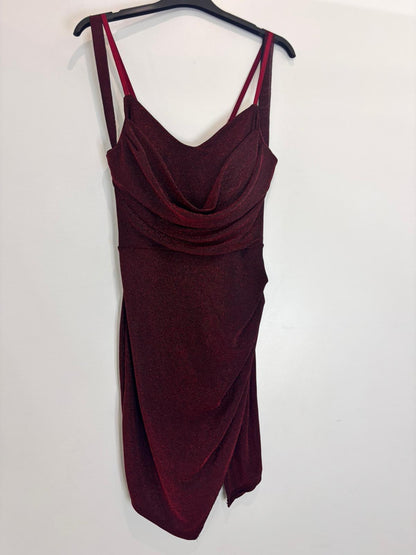 Robe pailletée drapé