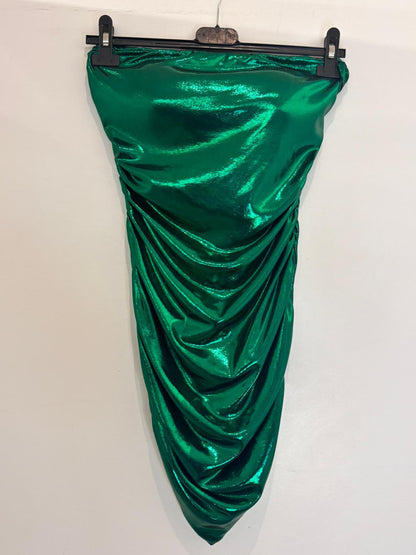 Robe bustier simili vernis