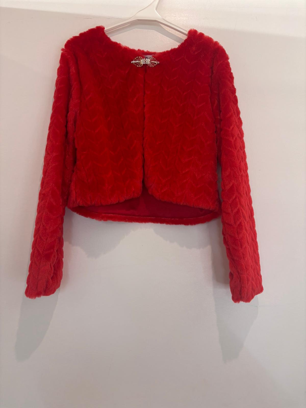 Veste boléro courte effet fourrure