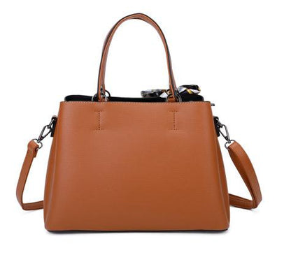 Sac à main avec foulard et pompon porté main & bandoulière