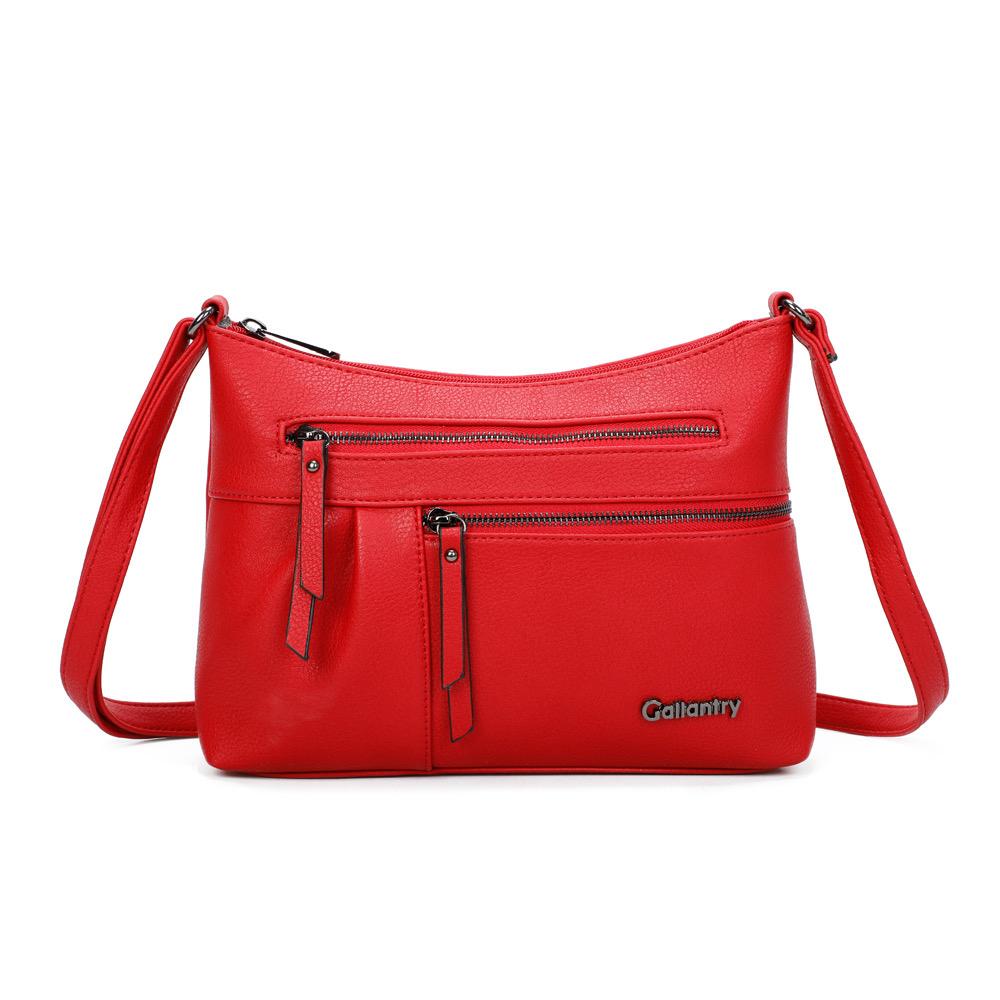 Sac bandoulière zippé multi-poches