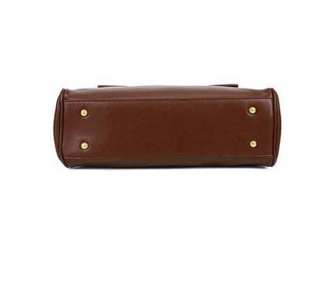 Sac à main structuré avec fermoir doré