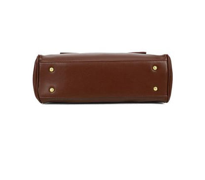 Sac à main structuré avec fermoir doré