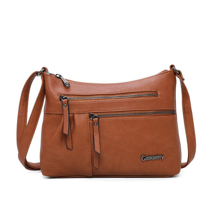 Sac bandoulière zippé multi-poches