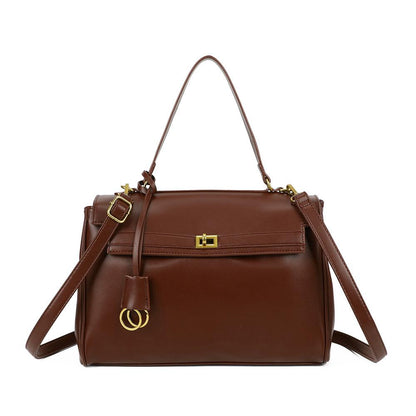 Sac à main structuré avec fermoir doré