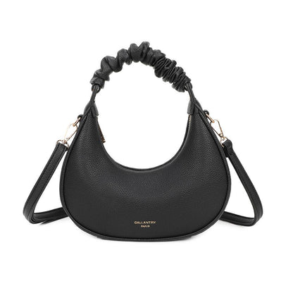 Sac demi-lune avec anse froncée
