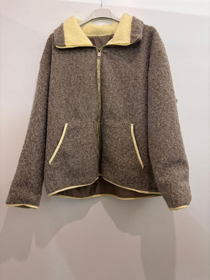 Veste courte à col zippé