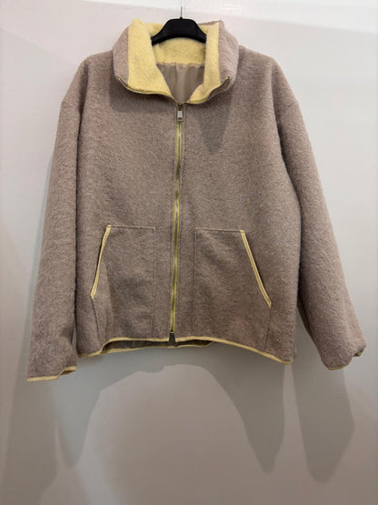 Veste courte à col zippé