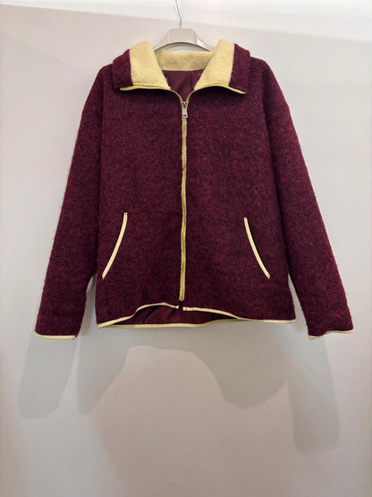 Veste courte à col zippé