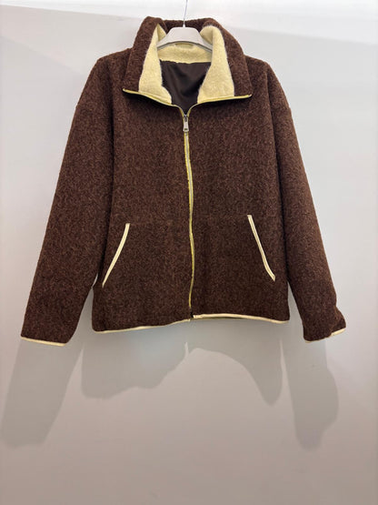 Veste courte à col zippé