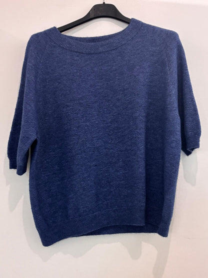 Pull manches courtes en maille douce