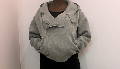 Veste sweat zippée oversize