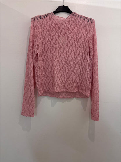 Top en dentelle manches longues