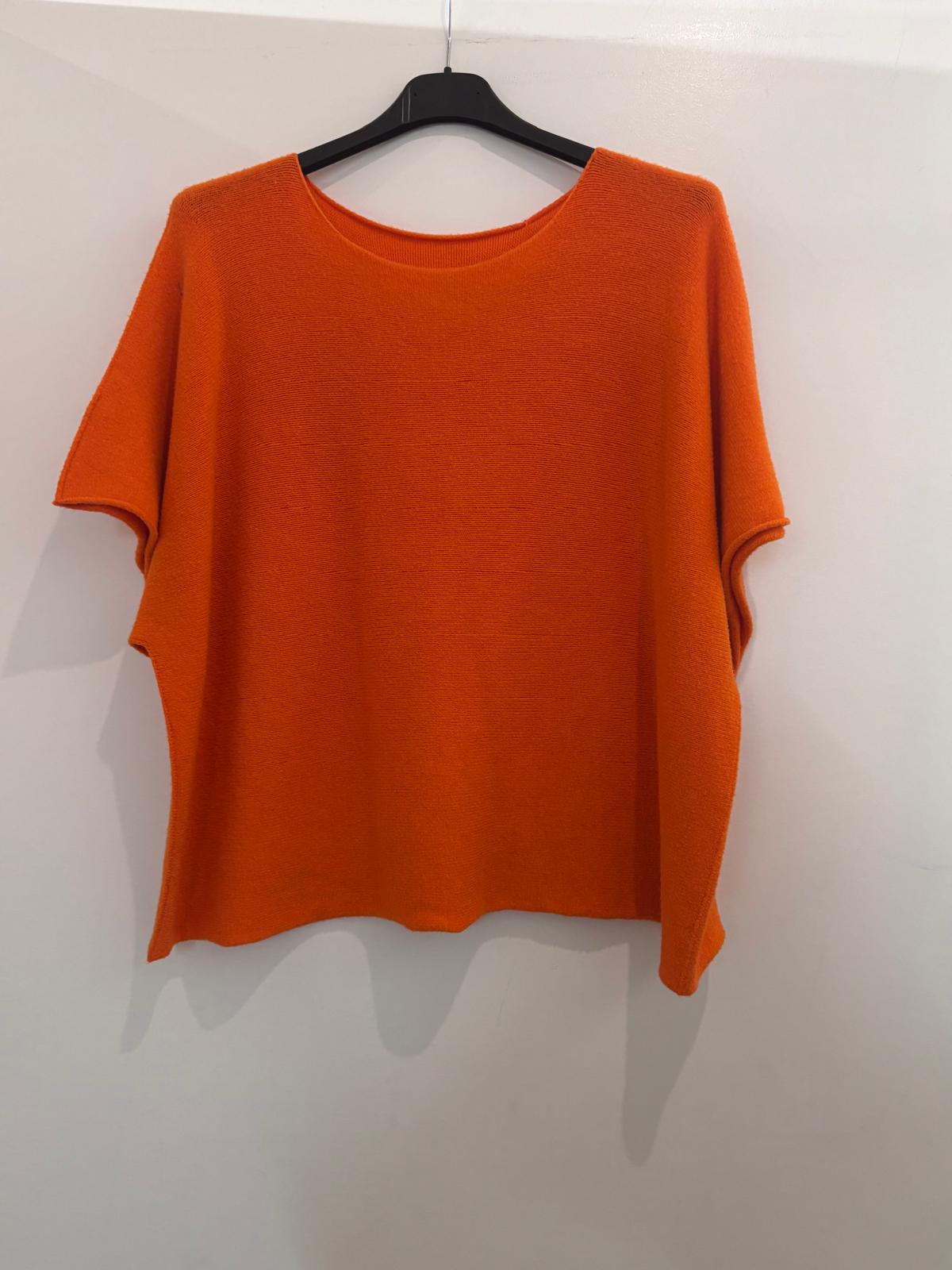 Pull oversize à manches courtes