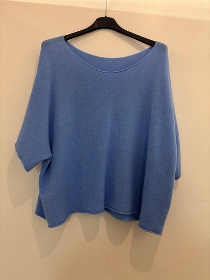 Pull oversize à manches courtes