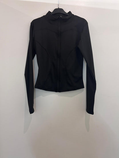Veste sport zippée ajustée à manches longues