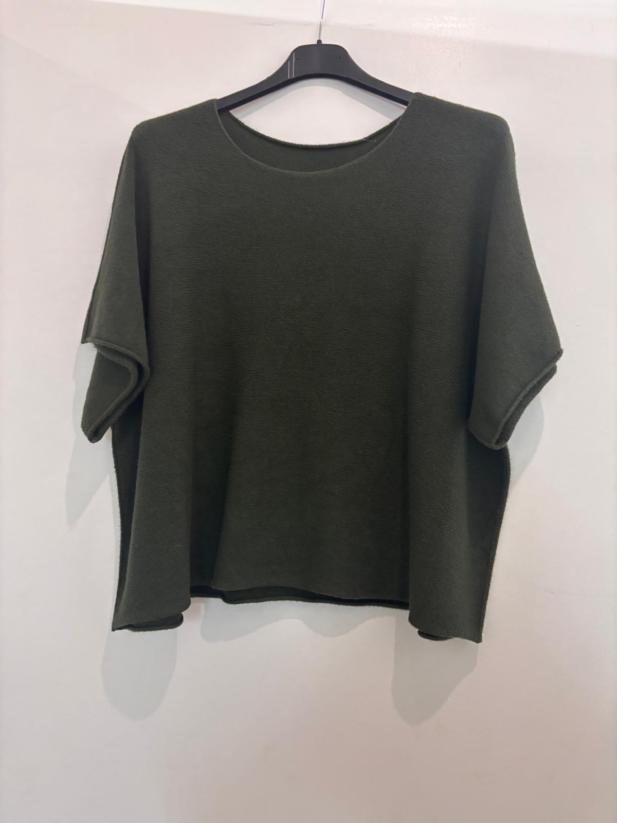 Pull oversize à manches courtes