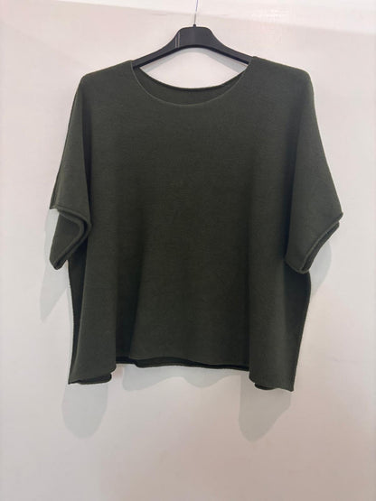 Pull oversize à manches courtes