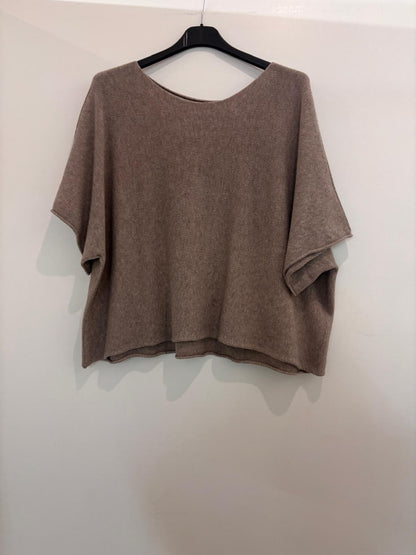 Pull oversize à manches courtes