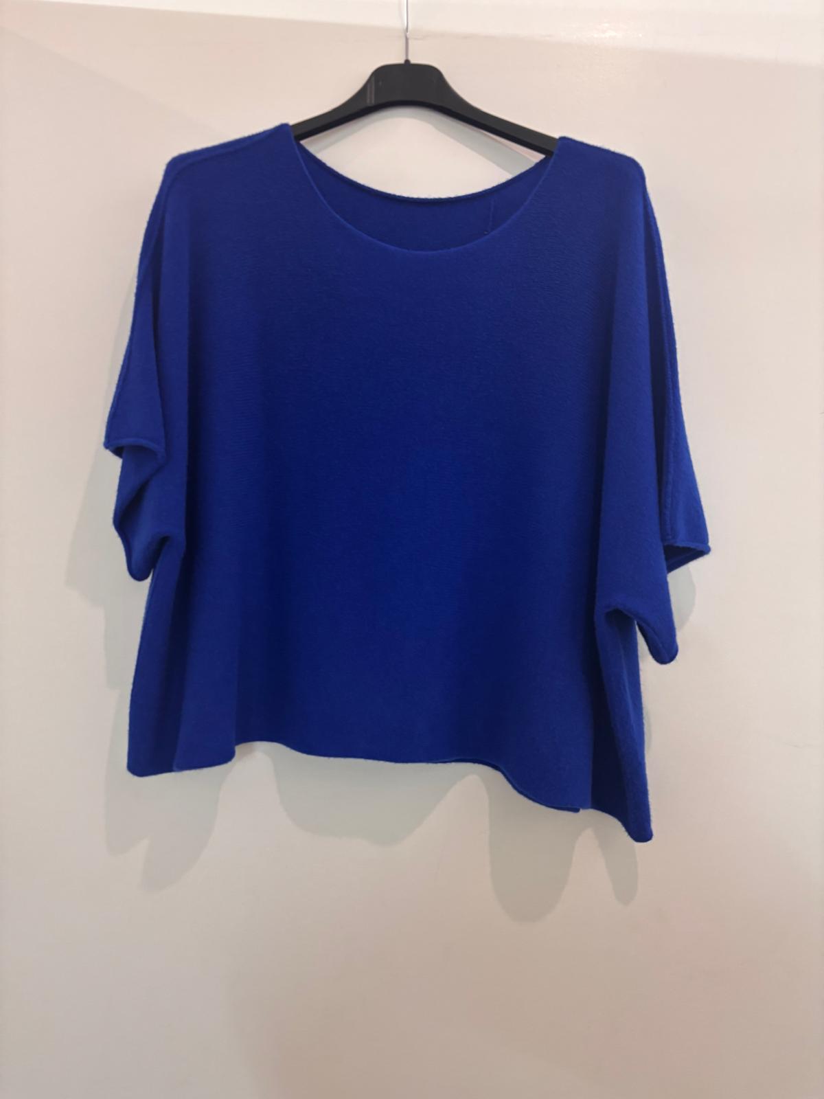 Pull oversize à manches courtes