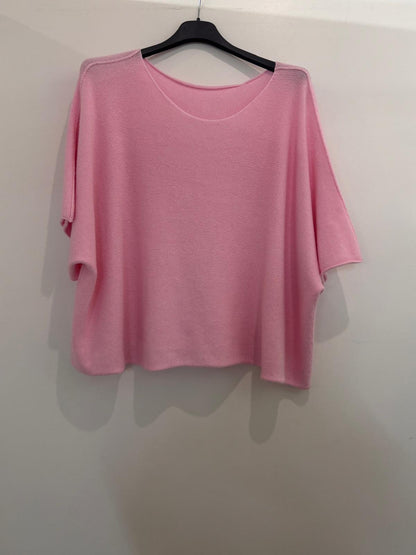 Pull oversize à manches courtes
