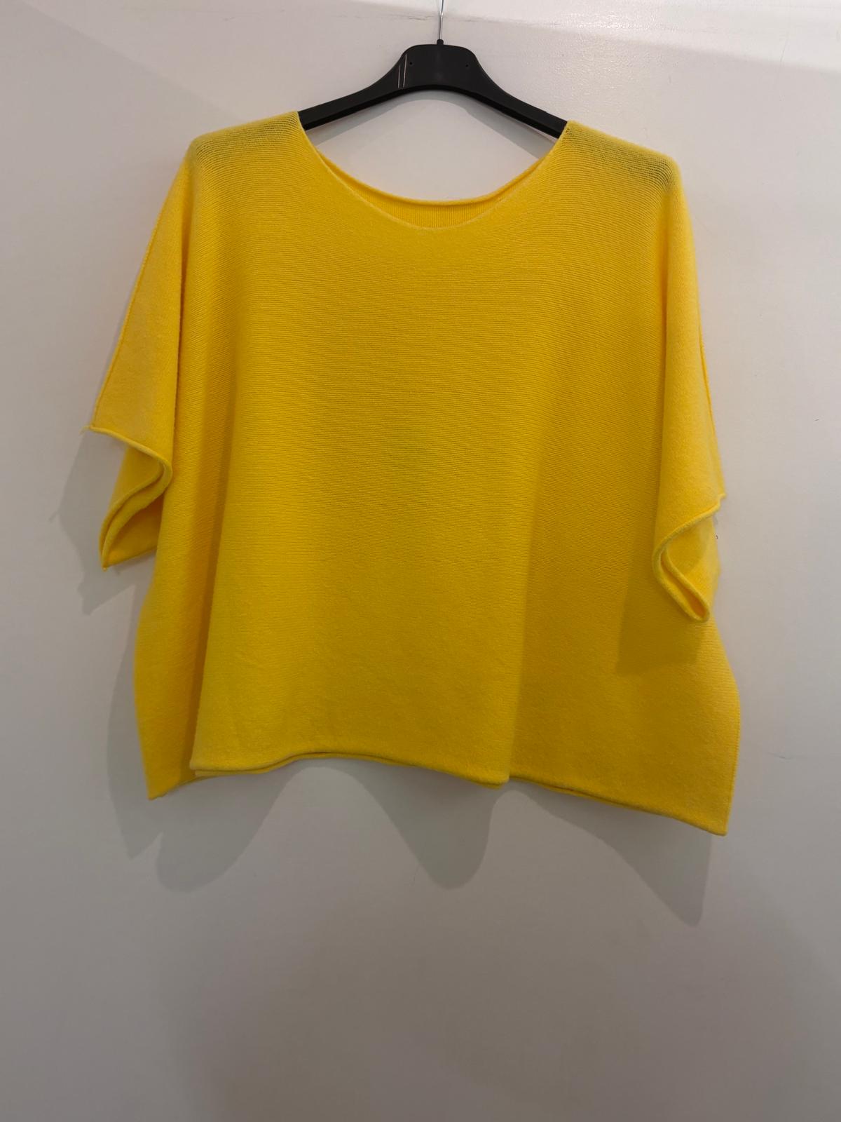 Pull oversize à manches courtes