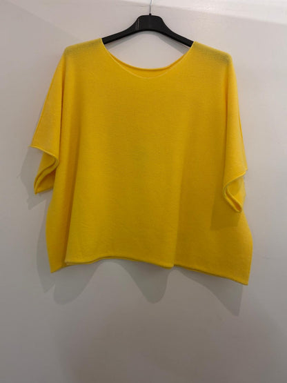 Pull oversize à manches courtes