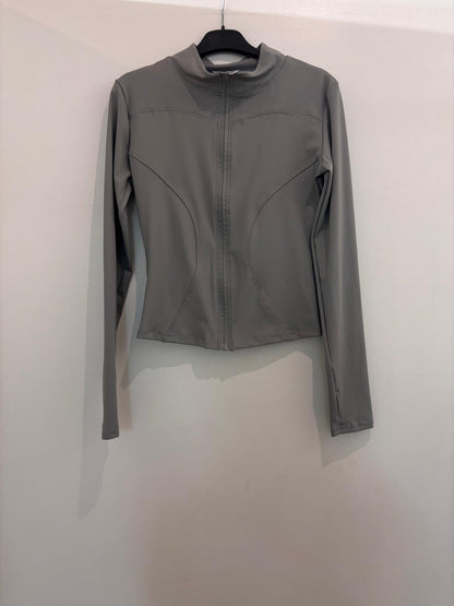Veste sport zippée ajustée à manches longues