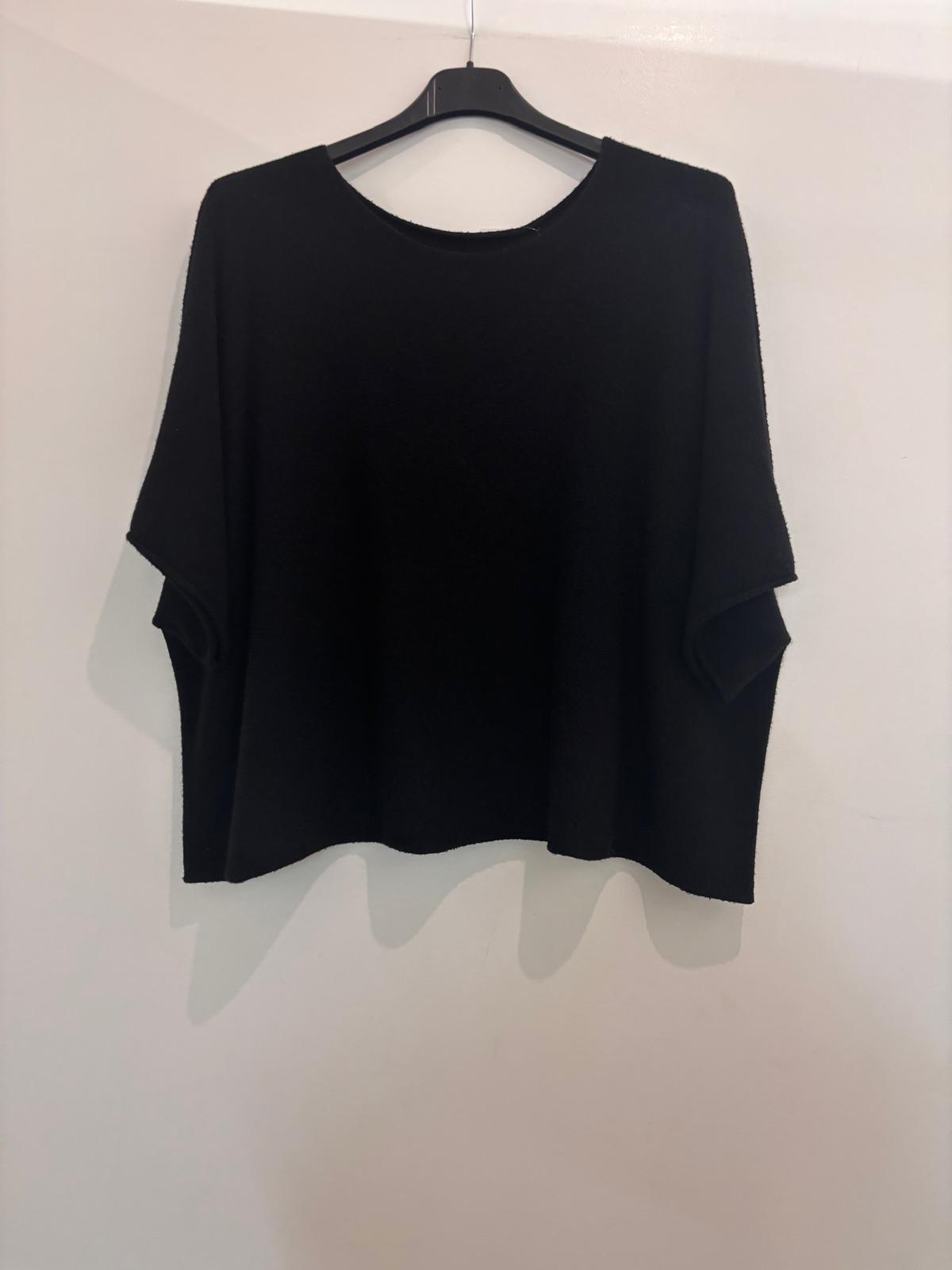Pull oversize à manches courtes