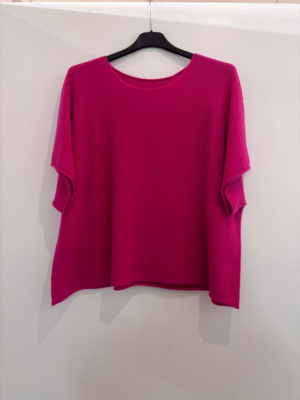 Pull oversize à manches courtes