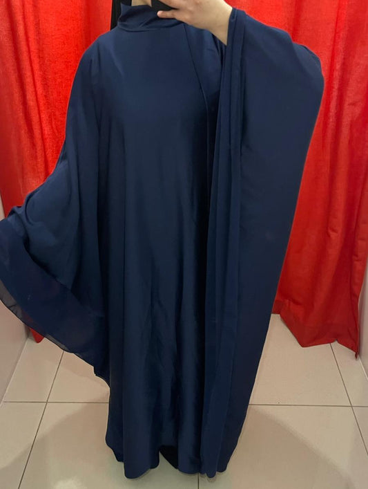 Abaya fluide à manches larges