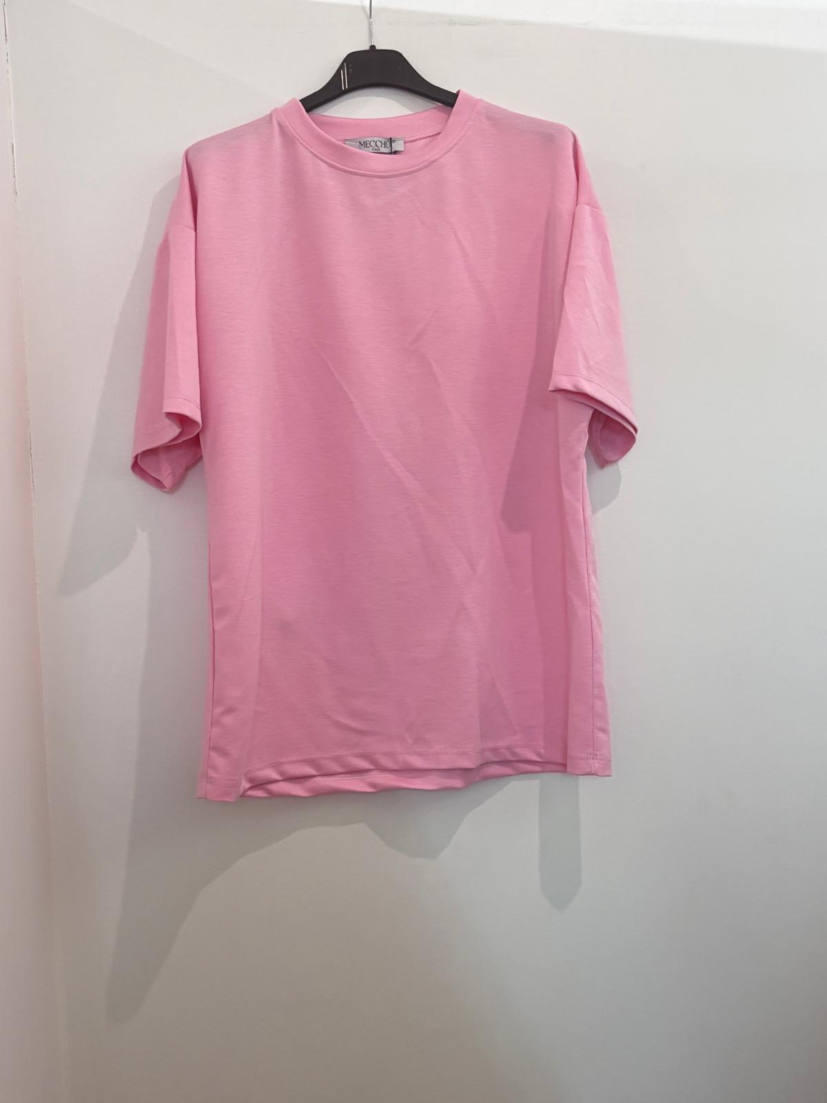 T-shirt oversize uni au devant dos en cœur en dentelle bordé de passementerie rouge
