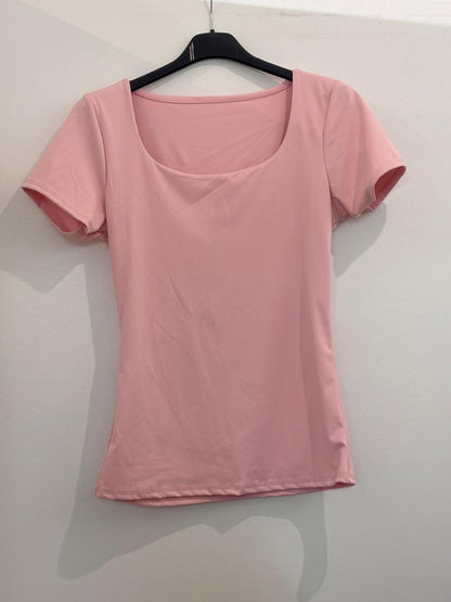 T-shirt ajusté à manches courtes et large