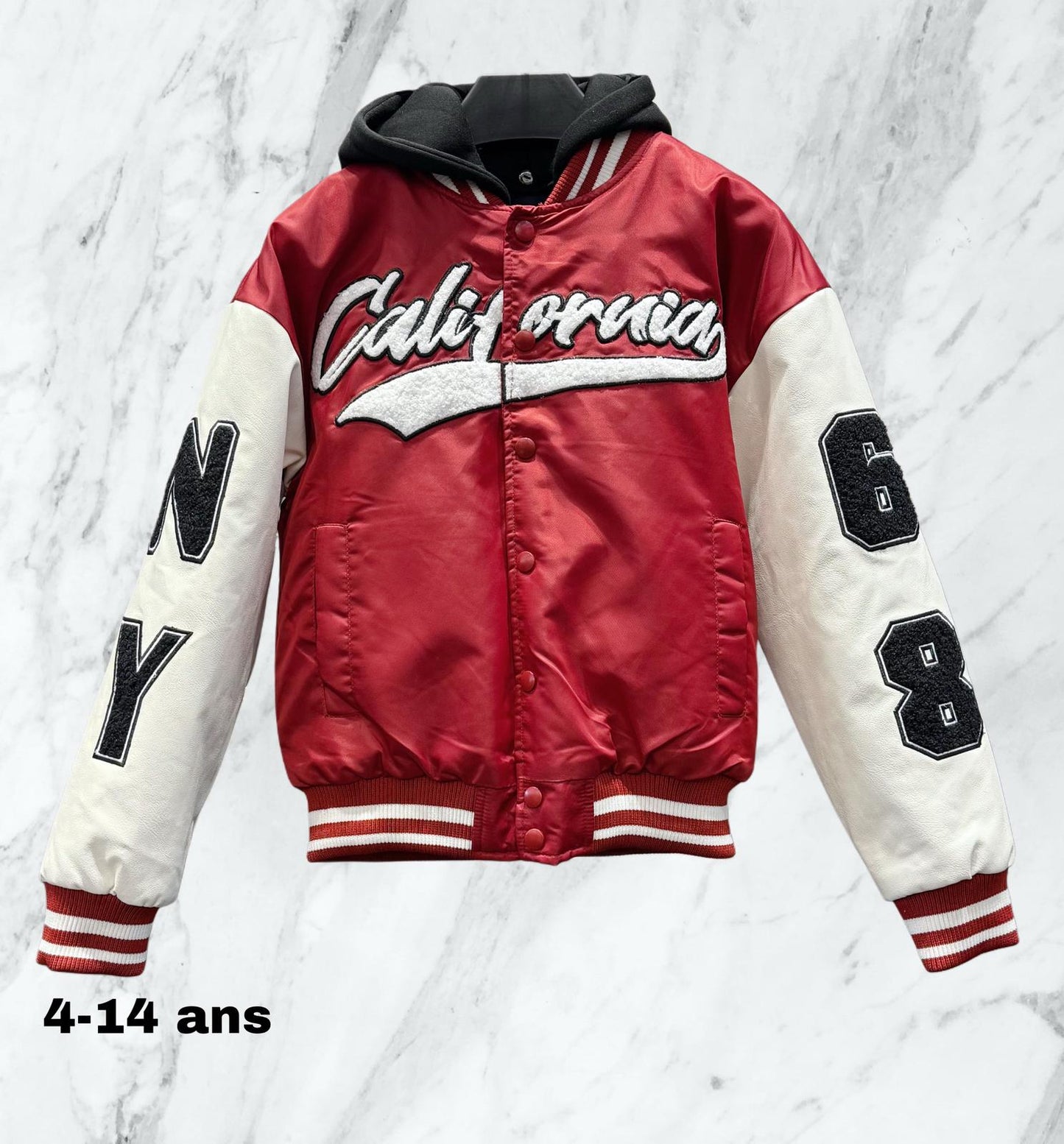 Veste teddy style universitaire California