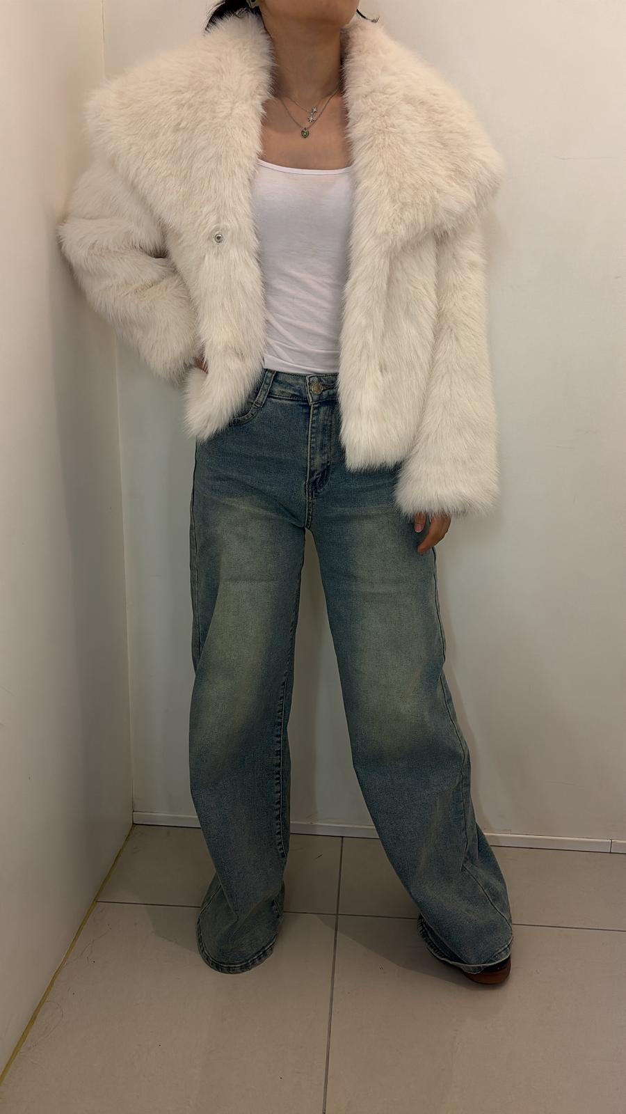 Veste en fausse fourrure