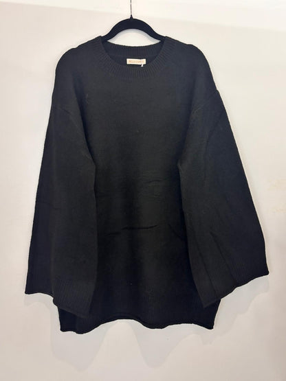 Pull oversize en maille à col rond