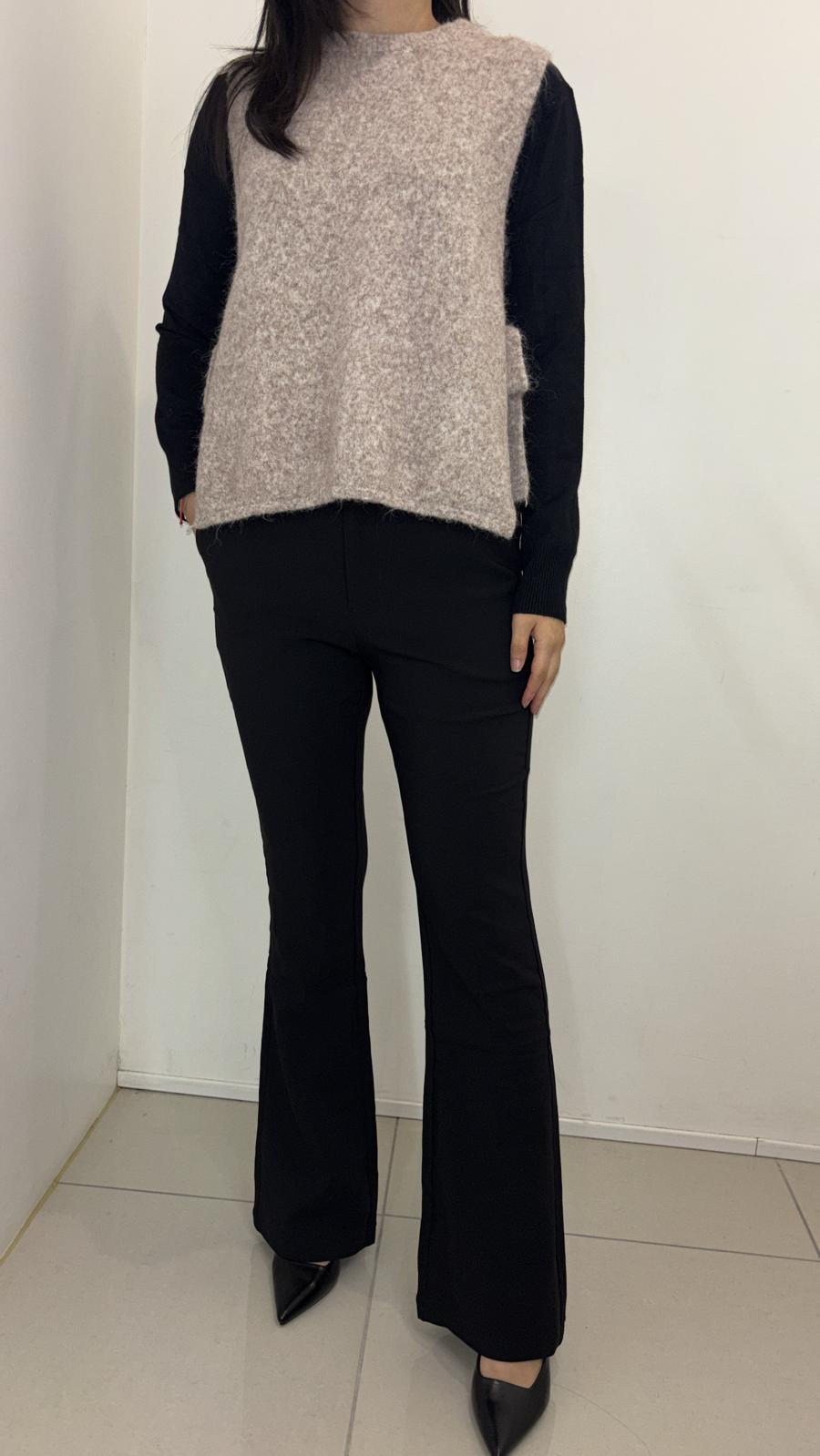 Pull sans manches effet mohair