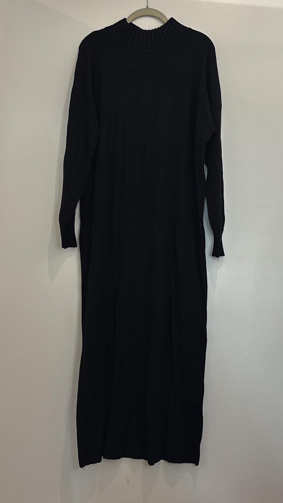 Robe pull en maille douce col montant