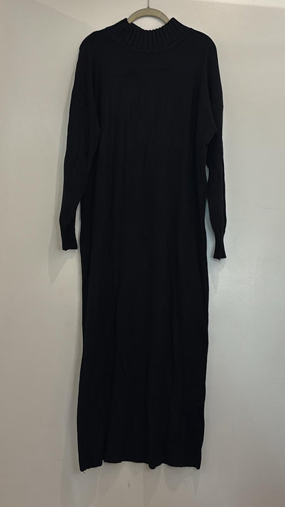 Robe pull en maille douce col montant