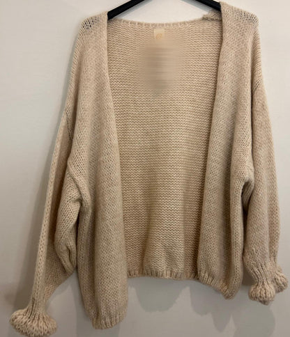 Gilet oversize en maille moelleuse