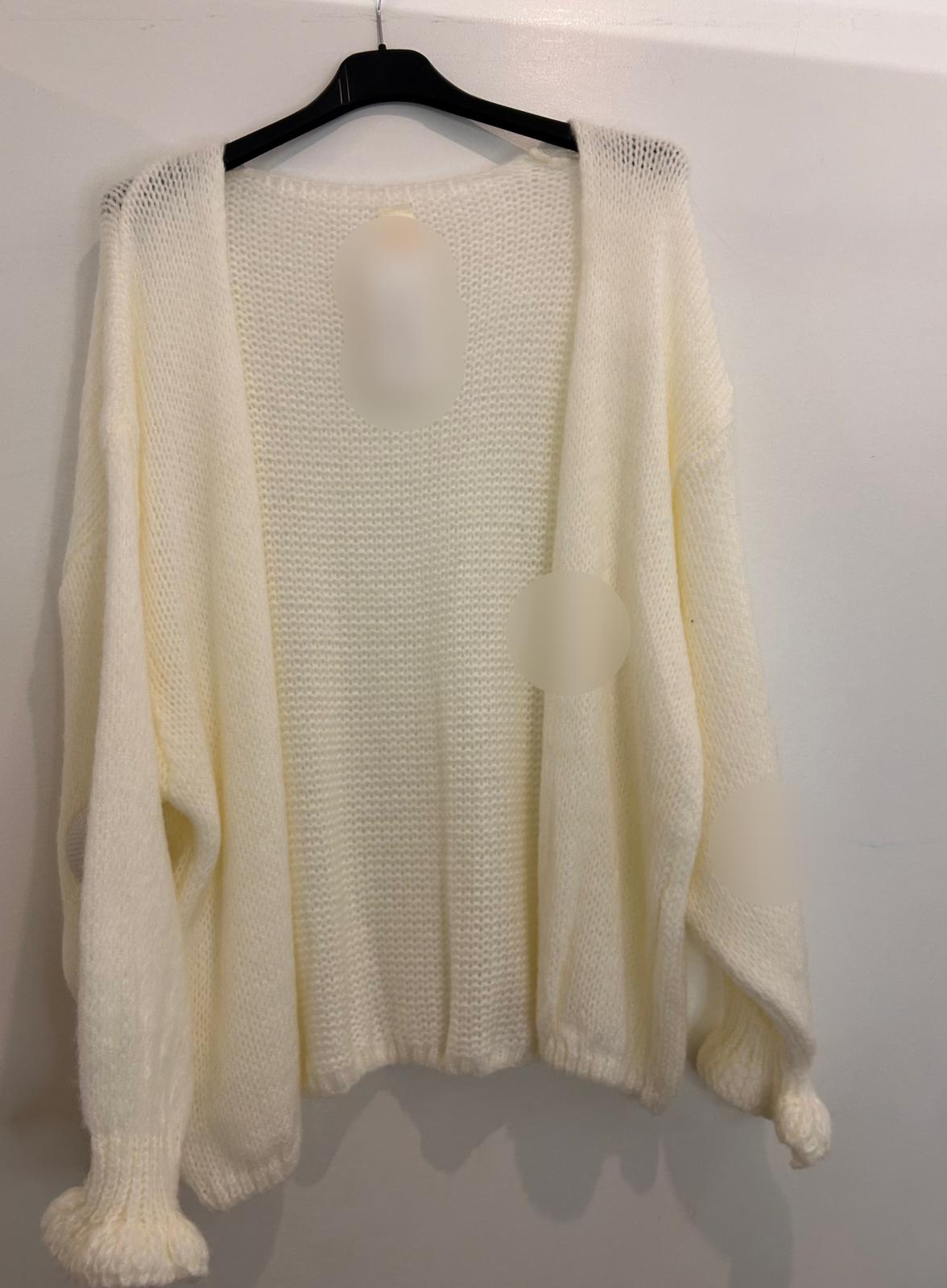 Gilet oversize en maille moelleuse