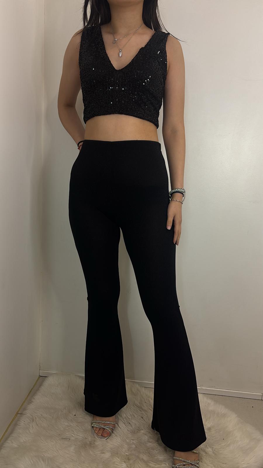 Pantalon évasé coupe flare