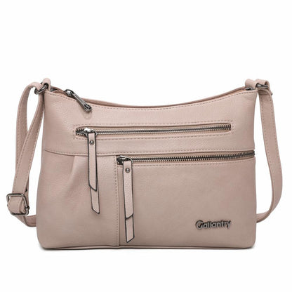 Sac bandoulière zippé multi-poches