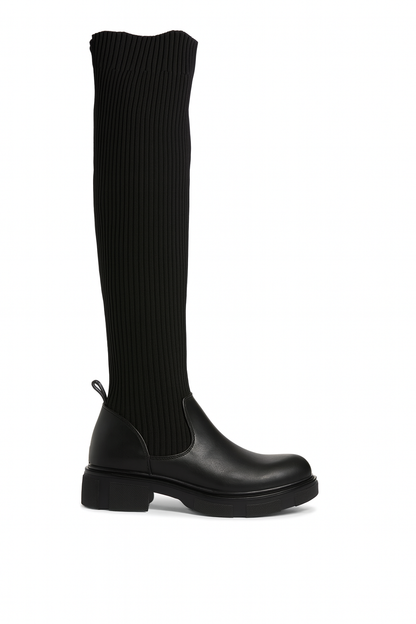 Bottes chaussette à semelle épaisse