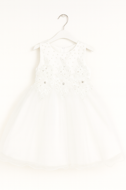 Robe en tulle brodé